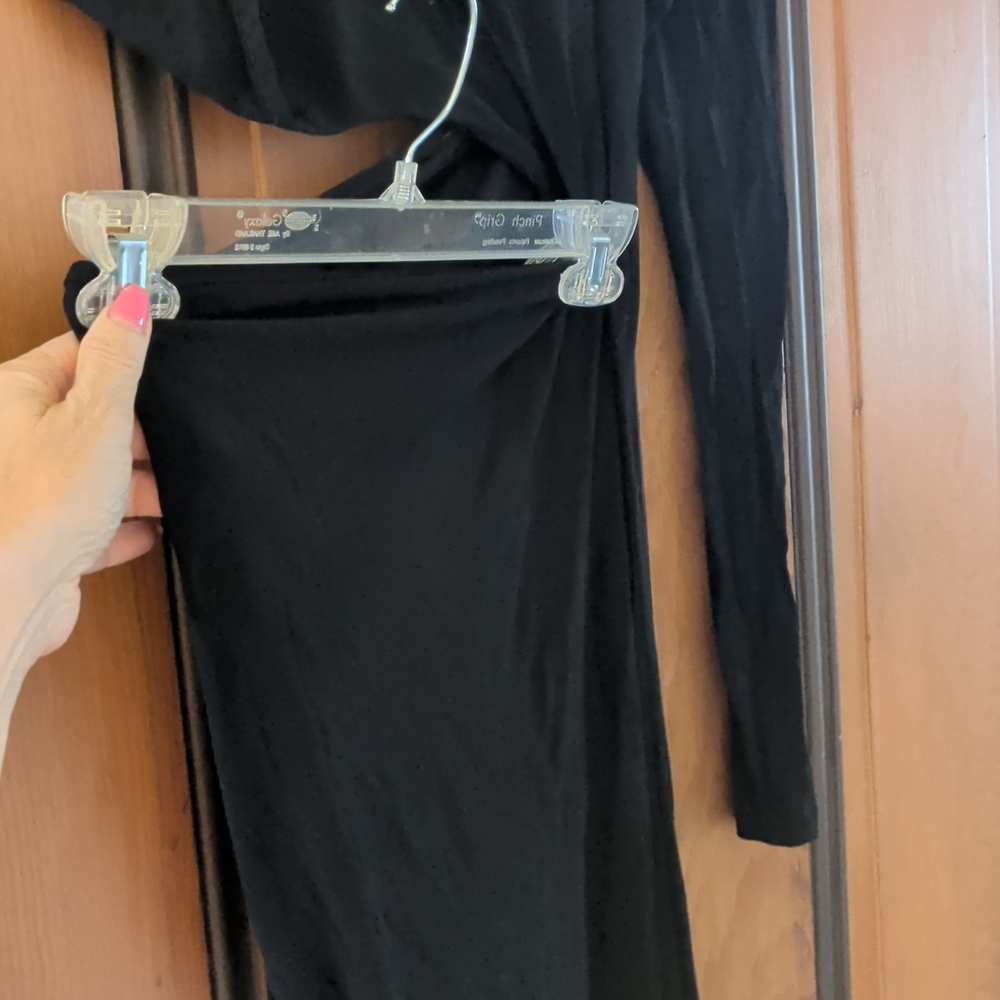 Christopher Esber Black Dress with Silver Metal Details - Picture 2 of 8